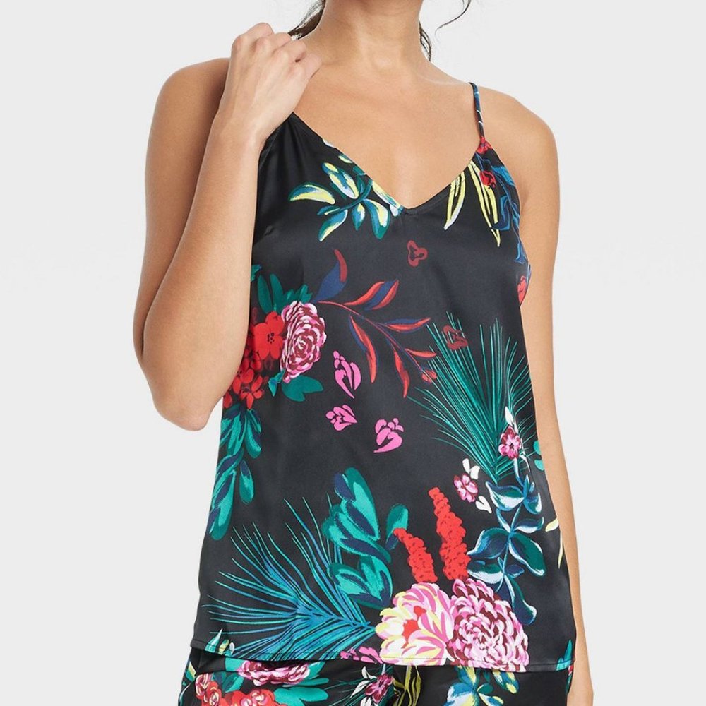 Stars Above Floral Satin Cami